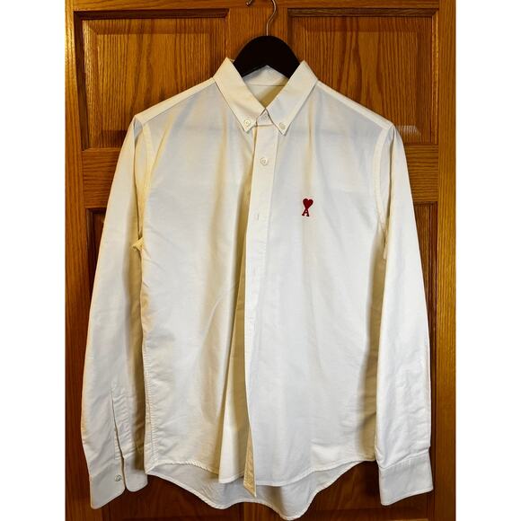 Ami Cream Button Down Size 36 - Picture 1 of 5